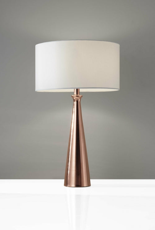Black Metal Tapered Base Table Lamp