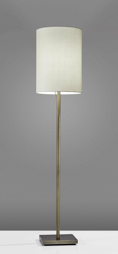 Floor Lamp Classic Silhouette Brushed Steel Metal