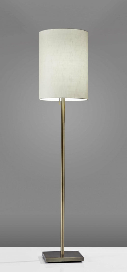 Floor Lamp Classic Silhouette Brushed Steel Metal